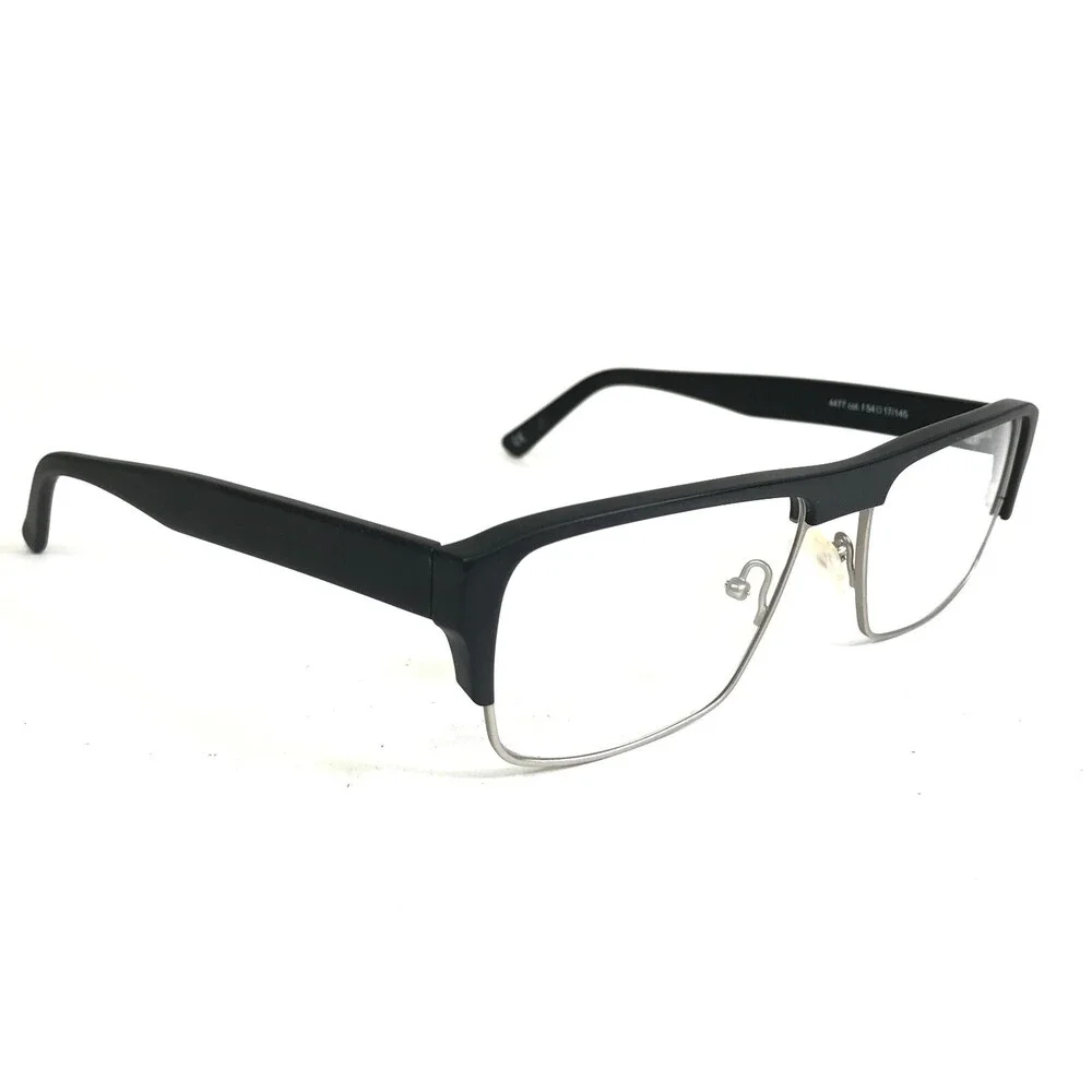 Andy Wolf Eyeglasses Frames 4477 col.f Brown Silver Square Full Rim 54-17-145